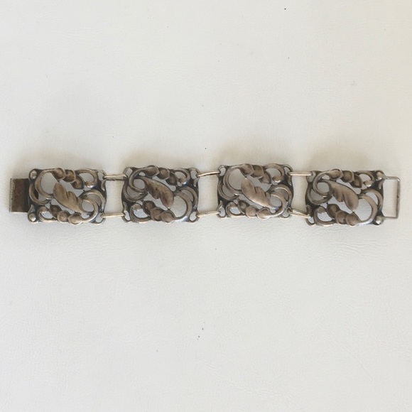 DANECRAFT STERLING BRACELET ARTS AND CRAFTS 7.25” - Picture 3 of 8